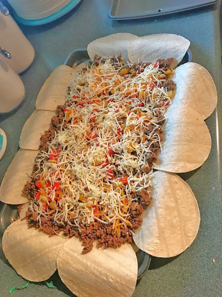Sheet Pan Quesadillas Served on plate